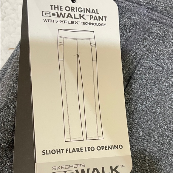 Skechers GO WALK Charcoal Active Leggings Size M W/2 Back Pockets and 2 Side - Picture 6 of 11